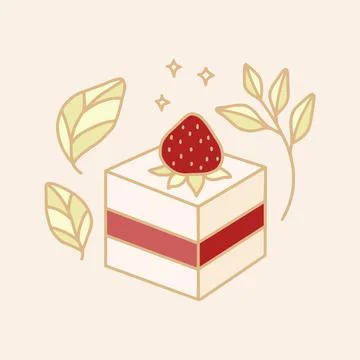 Hand drawn cake, pastry, and bakery vector illustration Illustrazione stock