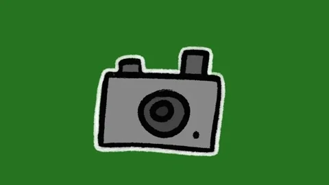 Hand-Drawn Camera Photography Animation | Creative 2D Hand-Drawn Media Motion 스톡 동영상 332127326