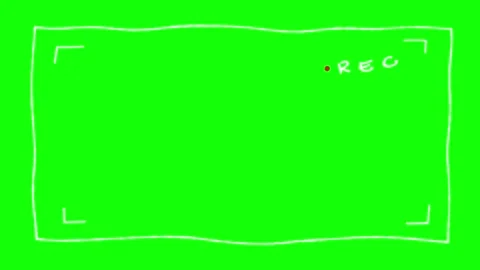 Hand drawn camera recording frame Stock Footage 340754556