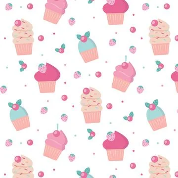 Hand drawn candy colors pattern illustration Stock Illustration