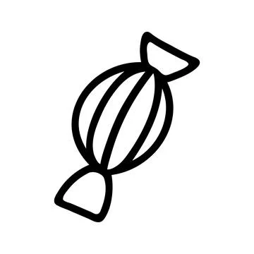 Hand drawn candy. Doodle vector illustration Stock Illustration