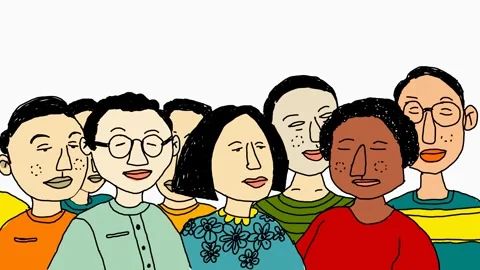 Hand drawn cartoon anmation urban people Stock Footage 292993653