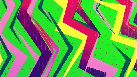 Hand-Drawn Cartoon Grunge Zig-Zag Comic Pattern Loop Stock Footage 315224475