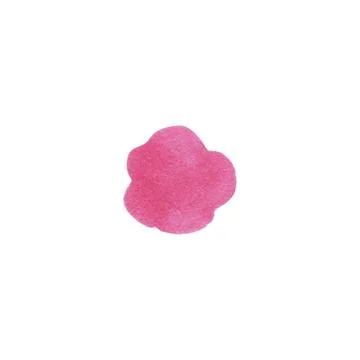 Hand drawn cartoon pink cloud イラスト素材