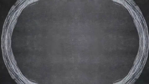 Hand drawn chalk circle frame border with empty center for text overlay sea.. Stock Footage 342045260