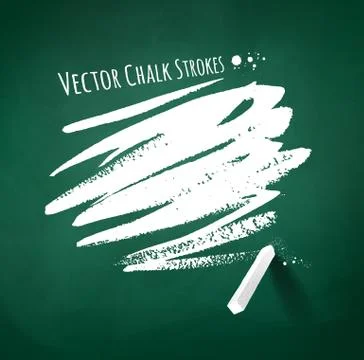 Hand drawn chalk strokes Stock Illustration