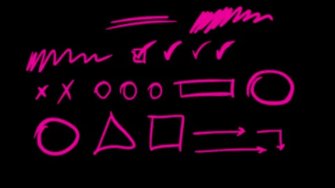 Hand-drawn characters to insert into videos and bring short videos 스톡 동영상 293152332