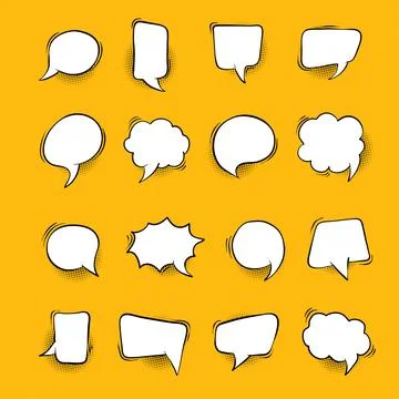 Hand drawn chat bubble vector illustration. Stock Illustration