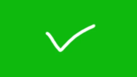 Hand-Drawn Check Mark and Cross Animation Stock Footage 318201519