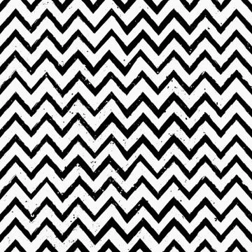 Hand Drawn Chevron Seamless Pattern Stock Illustration