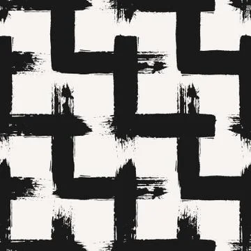 Hand Drawn Chevron Seamless Pattern Stock Illustration