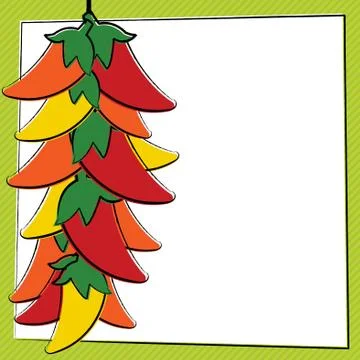 Hand Drawn Chili Pepper in vector format. Illustrazione stock