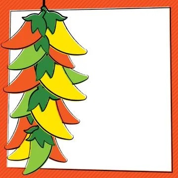 Hand Drawn Chili Pepper in vector format. Stock Illustration