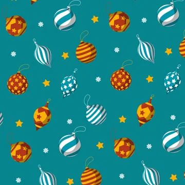 Hand drawn christmas pattern design background. Vector. Stock Illustration