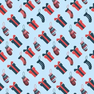 Hand drawn christmas pattern design background. Vector. Illustrazione stock