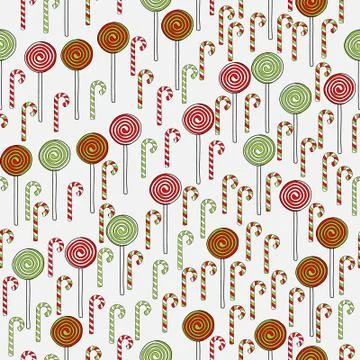 Hand drawn christmas seamless pattern Stock Illustration
