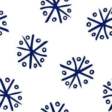 Hand Drawn Christmas Seamless Pattern. Winter Background. Stock Illustration