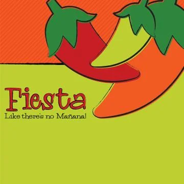 Hand Drawn Cinco de Mayo Chili Pepper in vector format. Stock Illustration
