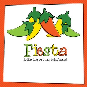 Hand Drawn Cinco de Mayo Chili Pepper in vector format. Stock Illustration