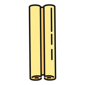 Hand drawn cinnamon stick spice cooking ingredient Stock Illustration