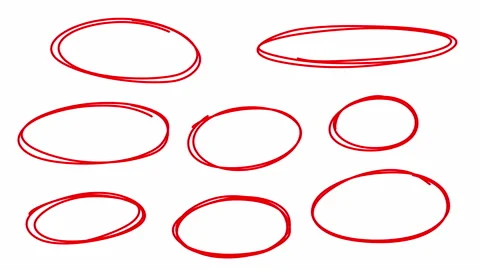 Hand drawn circle animation 4K Stock Footage 281058726