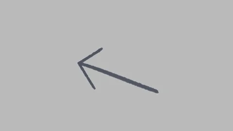 Hand drawn circle deforming under directional pressure animation. 4K Video stock 345426915
