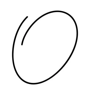 Hand drawn circle frame line sketch. Vector circular scribble doodle round Stock Illustration