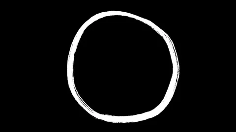 Hand drawn circle in sketch doodle style. Stock Footage 282711097