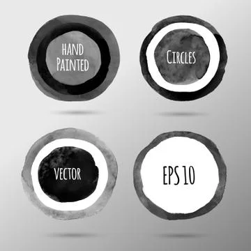 Hand drawn circles Stock Illustration