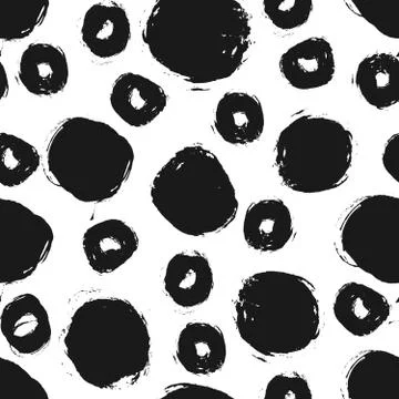 Hand Drawn Circles Seamless Pattern Stock-Illustration