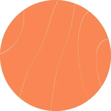 Hand Drawn Circular Background with Curve lines like Salmon Texture Thematic Stock Illustration