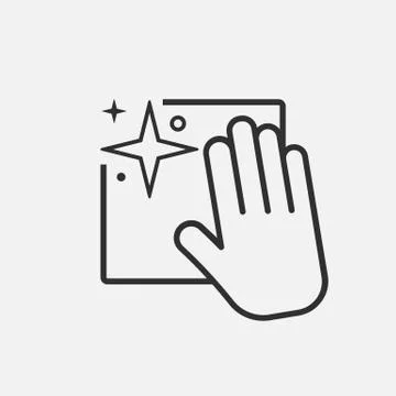 Hand drawn clean surface isolated on white background. Vector illustration. Stock-Illustration
