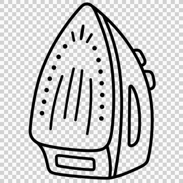 Hand Drawn Clothes Iron Ilustración de archivo