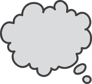 Hand Drawn cloud message illustration Stock Illustration
