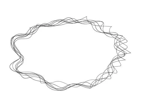 Hand drawn cloud scribble . abstract bubble frame in doddles style. Lateen Illustrazione stock