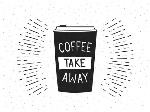 Hand Drawn Coffee Cup Illustrazione stock