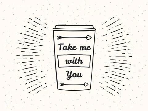 Hand Drawn Coffee Cup Stock-Illustration