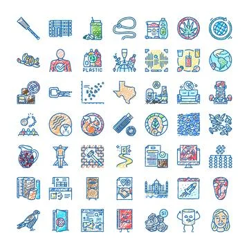 Hand drawn collection of varied vector icons 스톡 일러스트