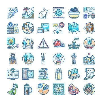 Hand drawn collection of varied vector concepts and symbols 스톡 일러스트