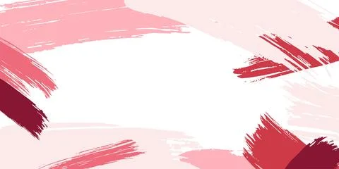 Hand drawn color brush stroke frame for social media with place for text. Vector Stock Illustration