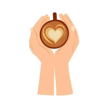 Hand drawn color sketch vector illustration of female hands in a top view Stock Illustration