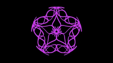 Hand drawn colored abstract animation with Doodle on black background pattern 3. Video stock 331350870