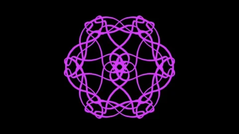 Hand drawn colored abstract animation with Doodle on black background pattern 4. Video stock 331583271