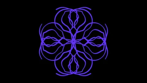 Hand drawn colored abstract animation with Doodle on black background pattern 7. Video stock 331583290