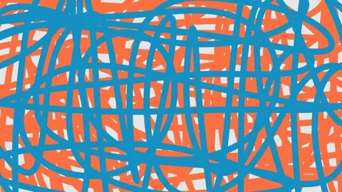 Hand drawn colored doodle transition effect. Video clip with alpha channel. Stock Footage 310632445