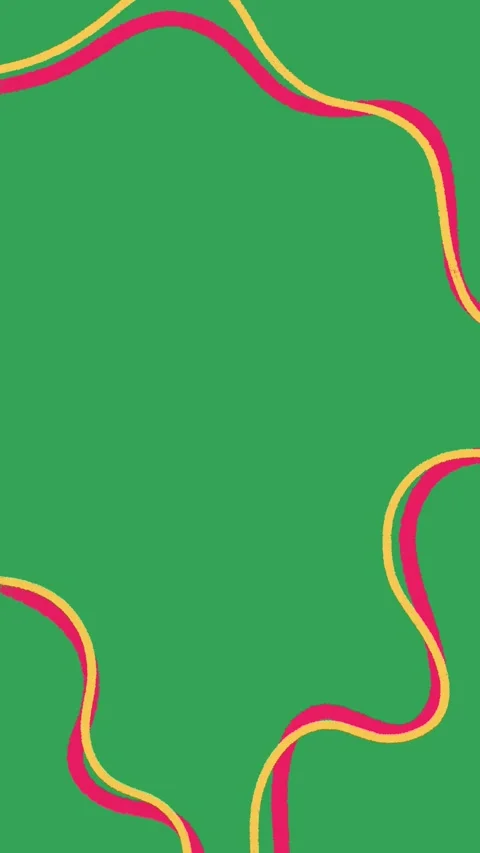 Hand Drawn Colorful Vertical Frame Animation Green Screen Multicolored Border Vidéo 334579772
