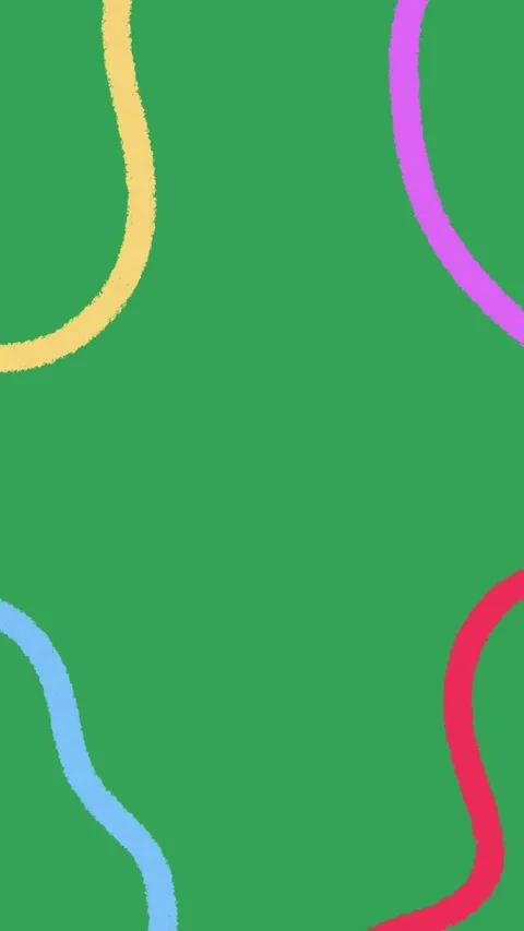 Hand Drawn Colorful Vertical Frame Animation Green Screen Multicolored Border Stock Footage 334579775