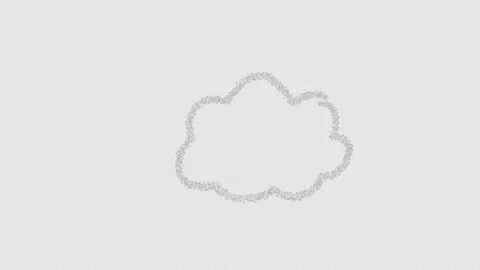 Hand Drawn Comic Cloud Puff Outline Stock Footage 331356016