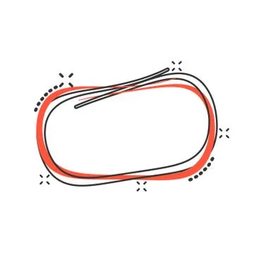 Hand drawn comic scribble circles line sketch. Vector circular scribble doodl Stock Illustration