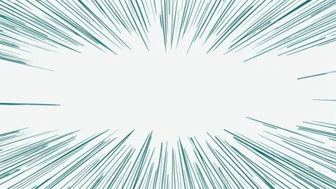Hand drawn comic style speed lines frame with copy space text overlay seaml.. Video stock 342045169
